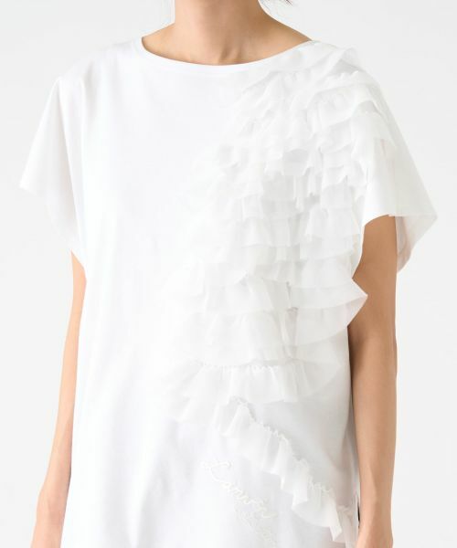 LANVIN COLLECTION / ランバン コレクション カットソー | シフォンテープカットソー | 詳細15