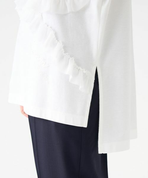 LANVIN COLLECTION / ランバン コレクション カットソー | シフォンテープカットソー | 詳細17