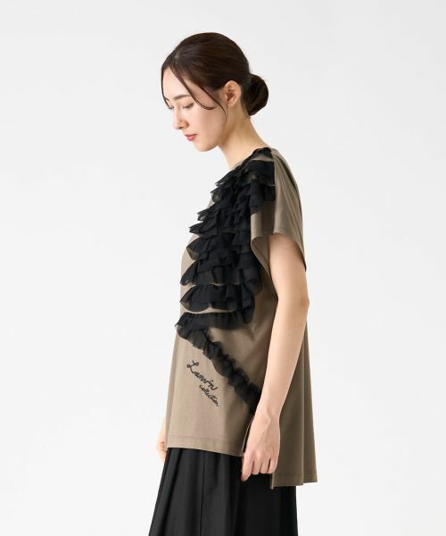 LANVIN COLLECTION / ランバン コレクション カットソー | シフォンテープカットソー | 詳細19