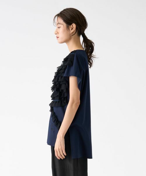 LANVIN COLLECTION / ランバン コレクション カットソー | シフォンテープカットソー | 詳細2