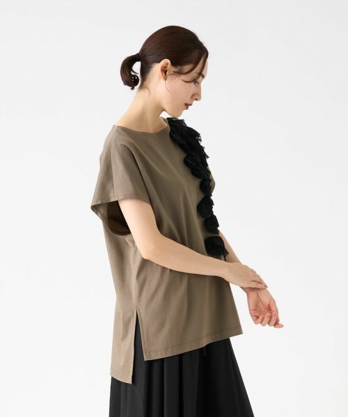 LANVIN COLLECTION / ランバン コレクション カットソー | シフォンテープカットソー | 詳細21