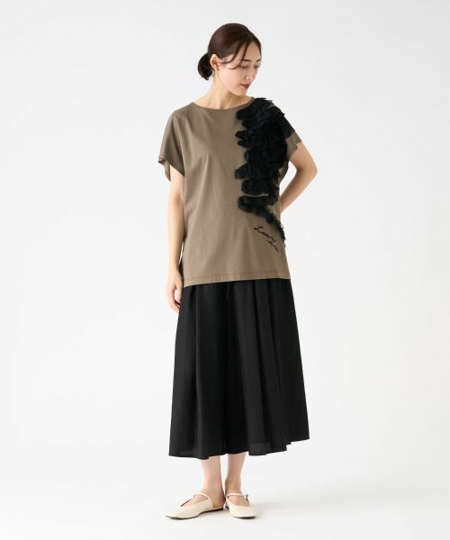 LANVIN COLLECTION / ランバン コレクション カットソー | シフォンテープカットソー | 詳細23