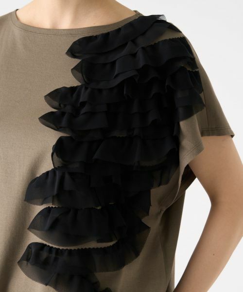 LANVIN COLLECTION / ランバン コレクション カットソー | シフォンテープカットソー | 詳細24