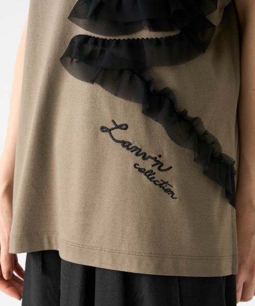 LANVIN COLLECTION / ランバン コレクション カットソー | シフォンテープカットソー | 詳細25