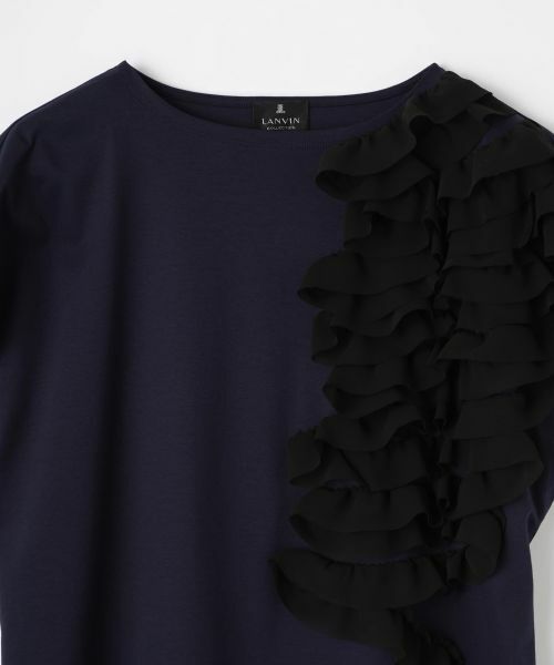 LANVIN COLLECTION / ランバン コレクション カットソー | シフォンテープカットソー | 詳細28