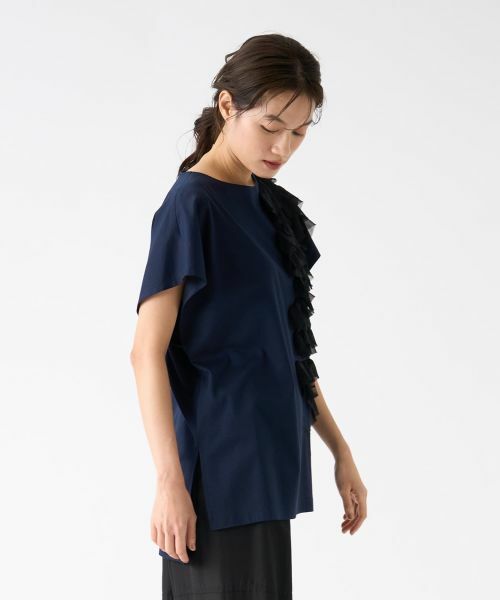 LANVIN COLLECTION / ランバン コレクション カットソー | シフォンテープカットソー | 詳細4