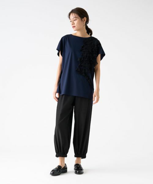 LANVIN COLLECTION / ランバン コレクション カットソー | シフォンテープカットソー | 詳細6