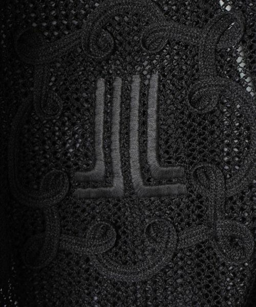 LANVIN COLLECTION / ランバン コレクション ニット・セーター | ロゴ刺繍メッシュカーディガン | 詳細17