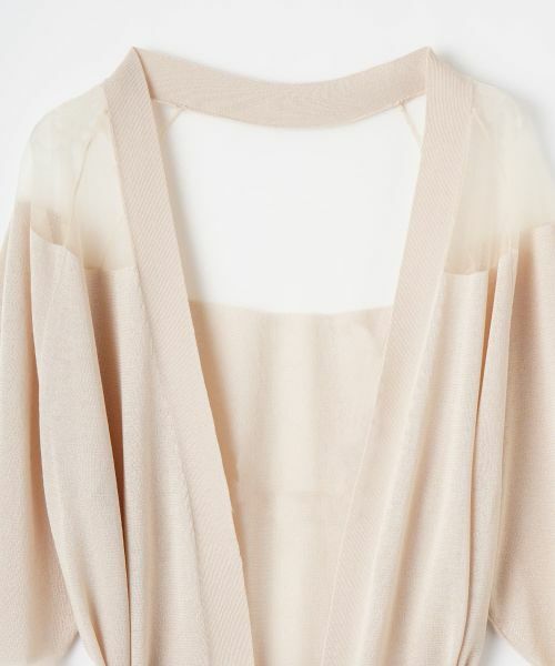 LANVIN COLLECTION / ランバン コレクション ニット・セーター | シアーブロッキングカーディガン | 詳細14