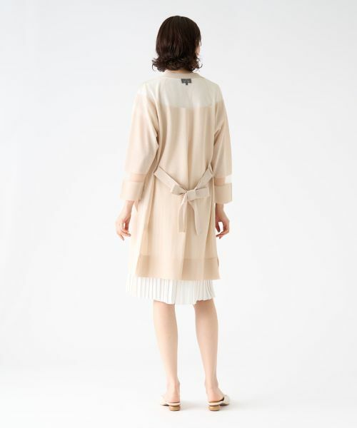 LANVIN COLLECTION / ランバン コレクション ニット・セーター | シアーブロッキングカーディガン | 詳細3