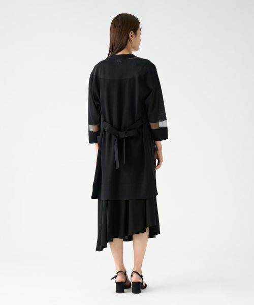 LANVIN COLLECTION / ランバン コレクション ニット・セーター | シアーブロッキングカーディガン | 詳細9