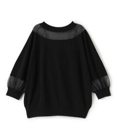 LANVIN COLLECTION / ランバン コレクション ニット・セーター | シアーブロッキングニットトップス