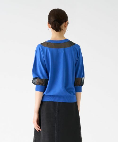 LANVIN COLLECTION / ランバン コレクション ニット・セーター | シアーブロッキングニットトップス | 詳細10