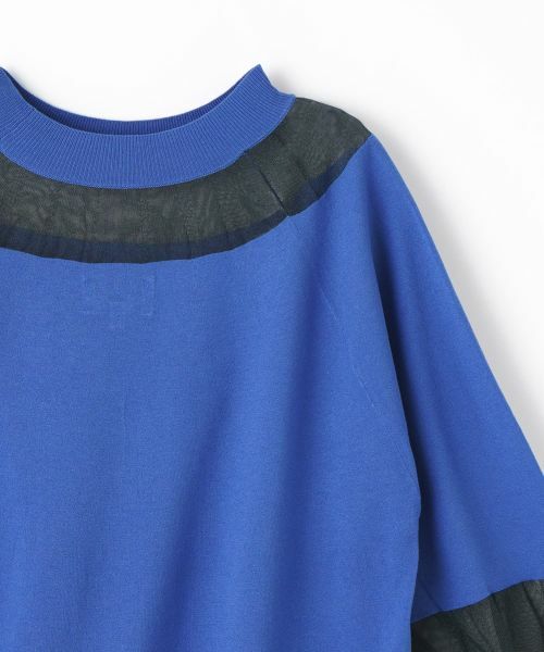 LANVIN COLLECTION / ランバン コレクション ニット・セーター | シアーブロッキングニットトップス | 詳細24