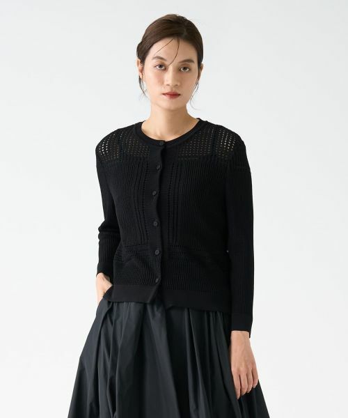 LANVIN COLLECTION / ランバン コレクション ニット・セーター | アイレットカーディガン | 詳細1