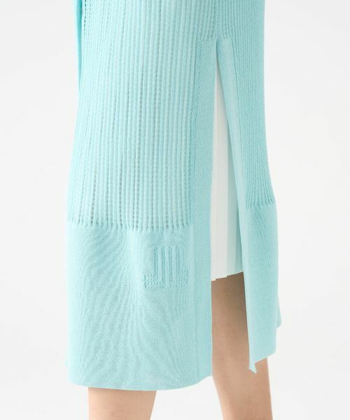 LANVIN COLLECTION / ランバン コレクション ニット・セーター | アイレットロングニットベスト | 詳細13