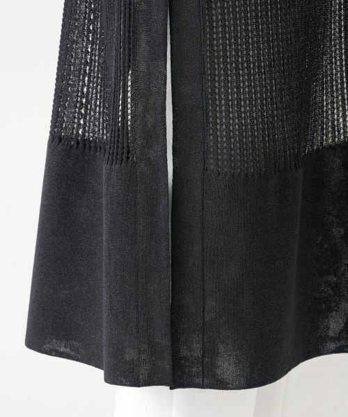 LANVIN COLLECTION / ランバン コレクション ニット・セーター | アイレットロングニットベスト | 詳細6