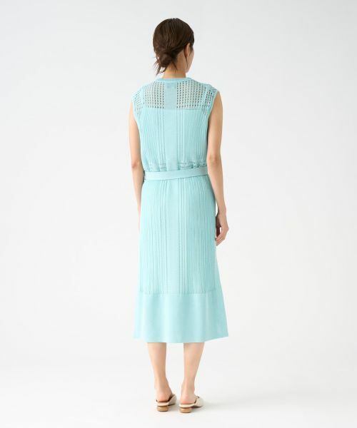 LANVIN COLLECTION / ランバン コレクション ニット・セーター | アイレットロングニットベスト | 詳細9