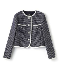 LANVIN COLLECTION / ランバン コレクション テーラードジャケット | ブロックツイードジャケット