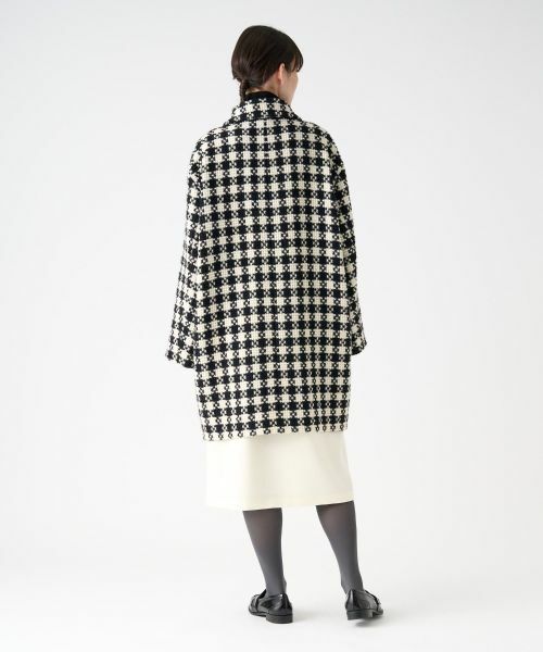 LANVIN COLLECTION / ランバン コレクション その他アウター | ロービングチェックコート | 詳細3
