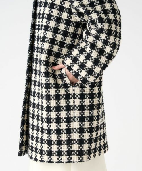 LANVIN COLLECTION / ランバン コレクション その他アウター | ロービングチェックコート | 詳細4
