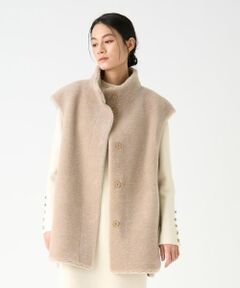 ランバンコレクション ノーカラージャケット ラメツィード ホック留 38 M ランバンコレクション ノーカラージャケット ラメツィード