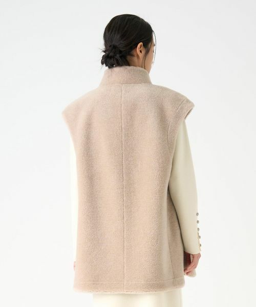 LANVIN COLLECTION / ランバン コレクション テーラードジャケット | ウールファーベスト | 詳細3