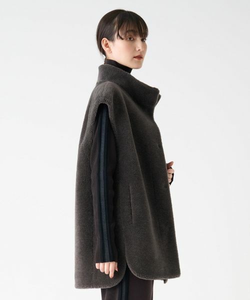 LANVIN COLLECTION / ランバン コレクション テーラードジャケット | ウールファーベスト | 詳細9