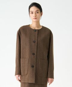 LANVIN COLLECTION / ランバン コレクション テーラードジャケット | ストライプウールジャケット