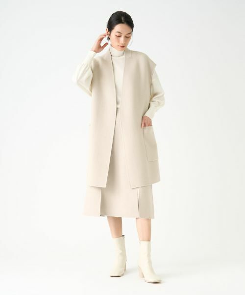 LANVIN COLLECTION / ランバン コレクション テーラードジャケット | ダブルフェイスジレ | 詳細4