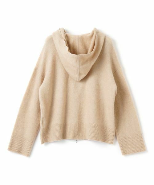 LANVIN COLLECTION / ランバン コレクション ニット・セーター | キャメルニットパーカー | 詳細1