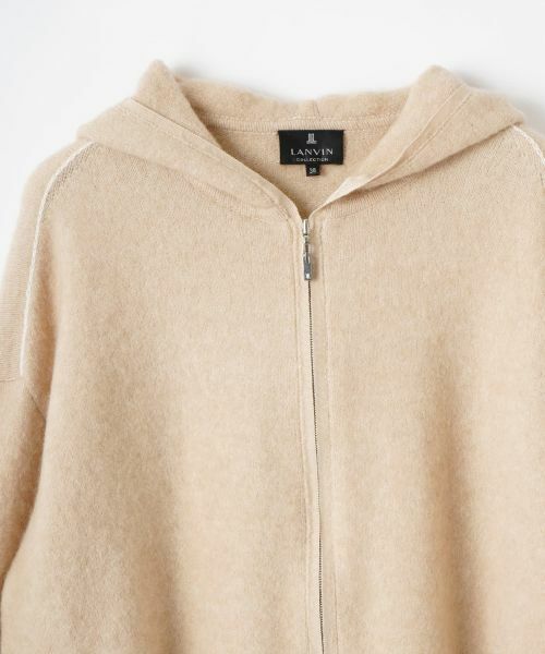 LANVIN COLLECTION / ランバン コレクション ニット・セーター | キャメルニットパーカー | 詳細2