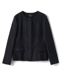 ランバン シルク ジャケット 黒 ランバンコレクション シルクウールテーラードジャケット|LANVIN COLLECTION | LANVIN