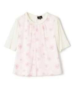 LANVIN COLLECTION / ランバン コレクション ニット・セーター | シルクシフォン切り替えニット