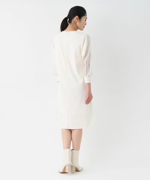 LANVIN COLLECTION / ランバン コレクション ドレス | シフォンプリーツスリーブワンピース | 詳細2