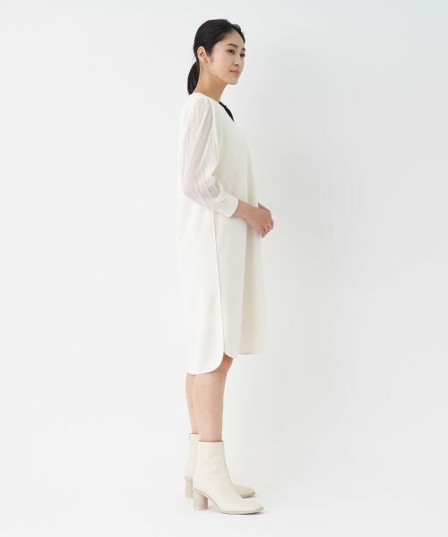 LANVIN COLLECTION / ランバン コレクション ドレス | シフォンプリーツスリーブワンピース | 詳細3