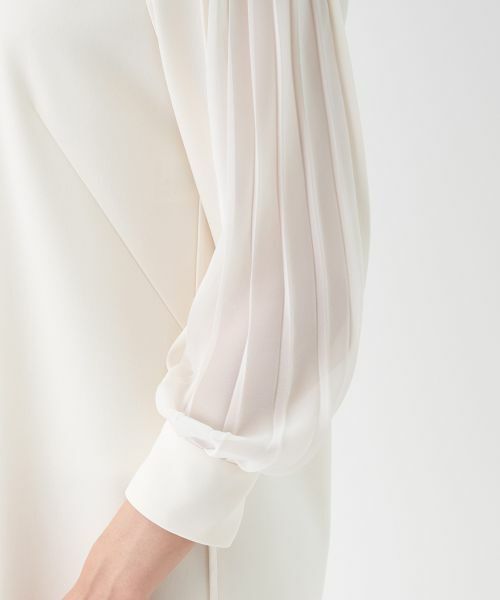 LANVIN COLLECTION / ランバン コレクション ドレス | シフォンプリーツスリーブワンピース | 詳細5