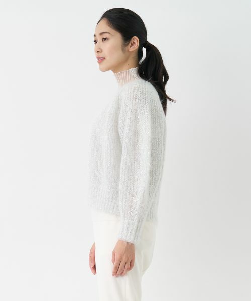 LANVIN COLLECTION / ランバン コレクション ニット・セーター | モヘヤラメカーディガン | 詳細1