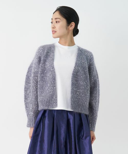 LANVIN COLLECTION / ランバン コレクション ニット・セーター | モヘヤラメカーディガン | 詳細10