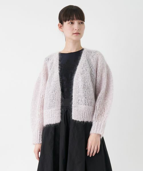 LANVIN COLLECTION / ランバン コレクション ニット・セーター | モヘヤラメカーディガン | 詳細14