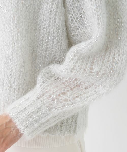LANVIN COLLECTION / ランバン コレクション ニット・セーター | モヘヤラメカーディガン | 詳細5