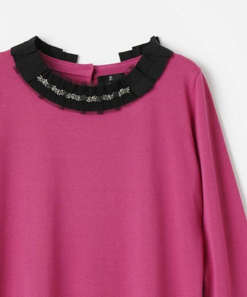 LANVIN COLLECTION / ランバン コレクション ニット・セーター | グログランビジューニット | 詳細2