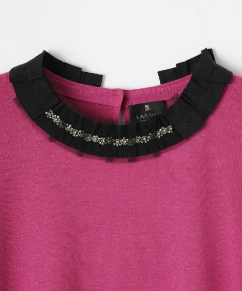 LANVIN COLLECTION / ランバン コレクション ニット・セーター | グログランビジューニット | 詳細3