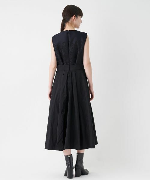 LANVIN COLLECTION / ランバン コレクション ドレス | スリーローズジャカードドッキングワンピース | 詳細2