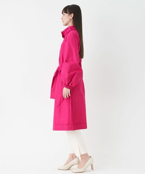 LANVIN COLLECTION / ランバン コレクション その他アウター | リボンベルト付ロングコート | 詳細1