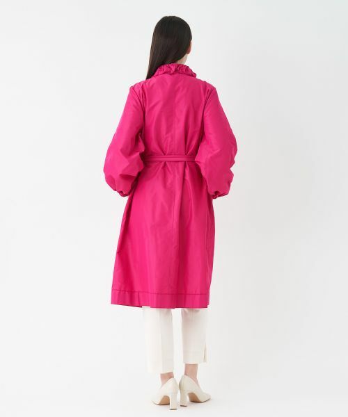 LANVIN COLLECTION / ランバン コレクション その他アウター | リボンベルト付ロングコート | 詳細2