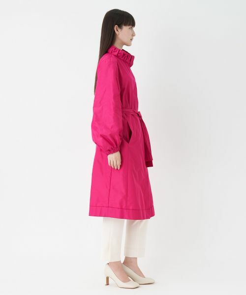 LANVIN COLLECTION / ランバン コレクション その他アウター | リボンベルト付ロングコート | 詳細3