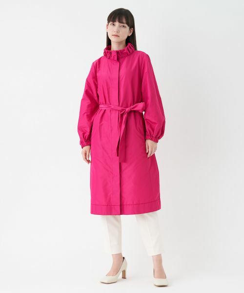 LANVIN COLLECTION / ランバン コレクション その他アウター | リボンベルト付ロングコート | 詳細4