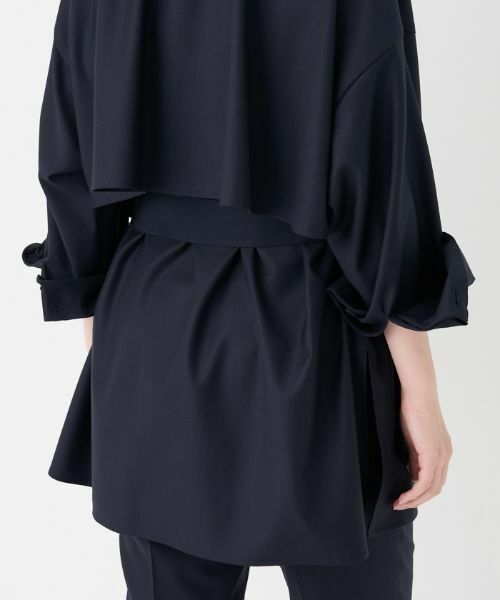 LANVIN COLLECTION / ランバン コレクション テーラードジャケット | シルクウールミドルジャケット | 詳細7