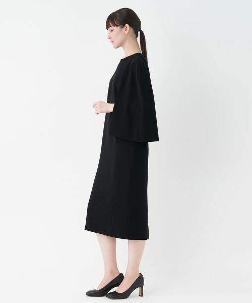 LANVIN COLLECTION / ランバン コレクション ドレス | ケープスリーブワンピース | 詳細1